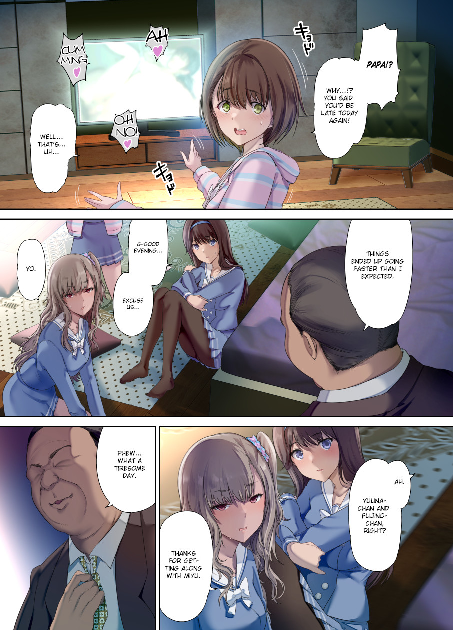 Hentai Manga Comic-Daddy's Bedroom Is a Hangout For His Daughter's Friends-Read-4